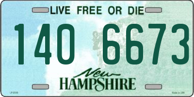 NH license plate 1406673