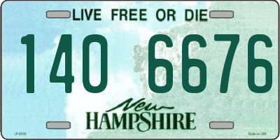 NH license plate 1406676