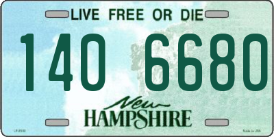 NH license plate 1406680