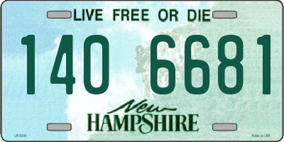 NH license plate 1406681