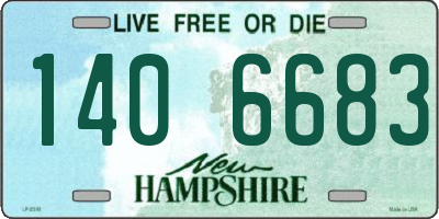 NH license plate 1406683