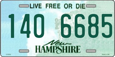 NH license plate 1406685