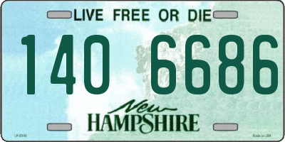 NH license plate 1406686