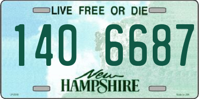 NH license plate 1406687