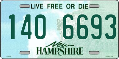 NH license plate 1406693