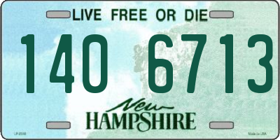NH license plate 1406713