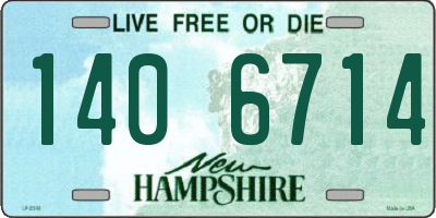 NH license plate 1406714