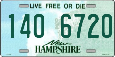 NH license plate 1406720