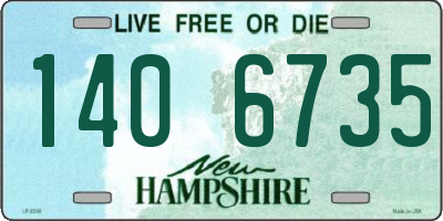 NH license plate 1406735
