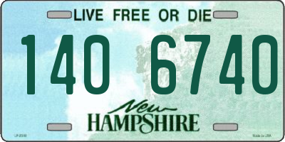 NH license plate 1406740