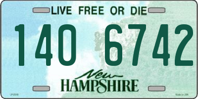 NH license plate 1406742