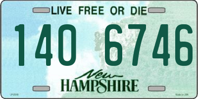 NH license plate 1406746