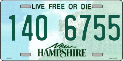 NH license plate 1406755