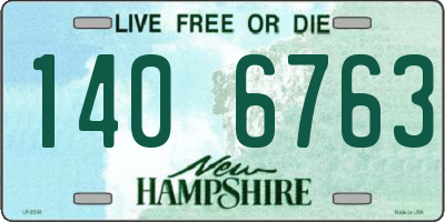 NH license plate 1406763