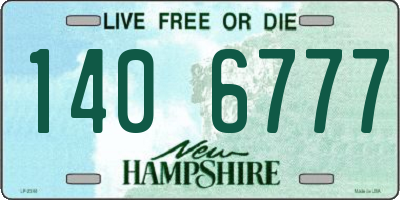 NH license plate 1406777