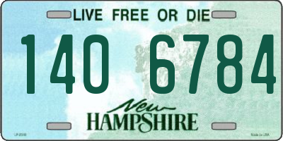 NH license plate 1406784