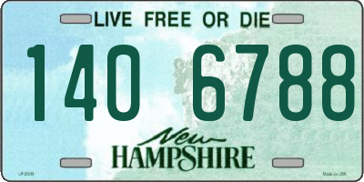 NH license plate 1406788