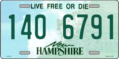 NH license plate 1406791