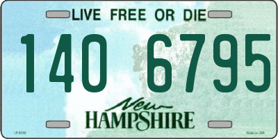 NH license plate 1406795
