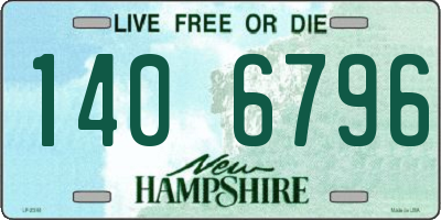 NH license plate 1406796