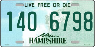 NH license plate 1406798