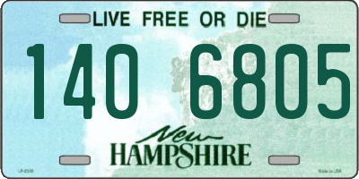 NH license plate 1406805