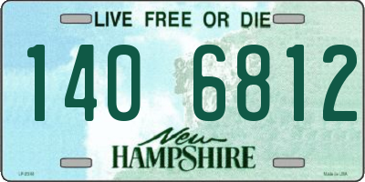 NH license plate 1406812