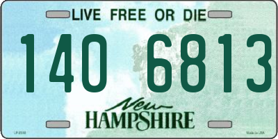 NH license plate 1406813