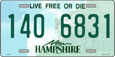 NH license plate 1406831