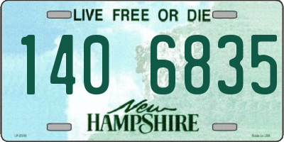 NH license plate 1406835