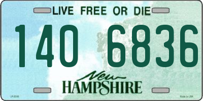 NH license plate 1406836