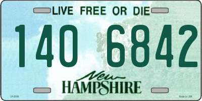 NH license plate 1406842