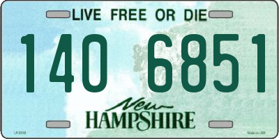 NH license plate 1406851