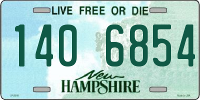 NH license plate 1406854