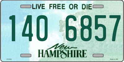 NH license plate 1406857