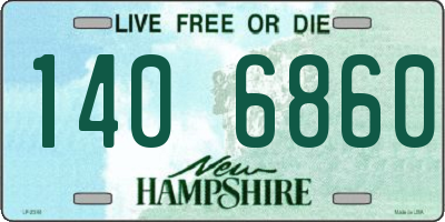 NH license plate 1406860