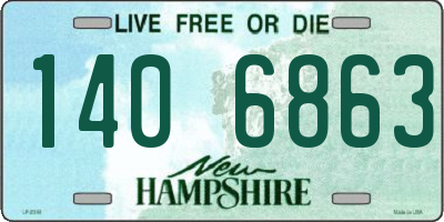 NH license plate 1406863
