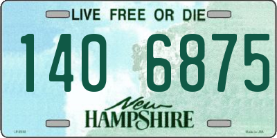 NH license plate 1406875