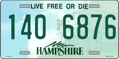 NH license plate 1406876