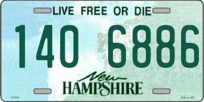 NH license plate 1406886