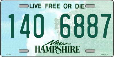 NH license plate 1406887
