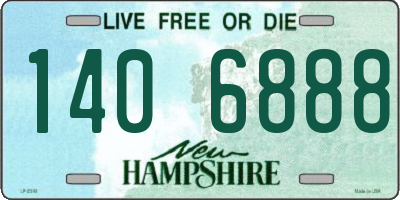 NH license plate 1406888