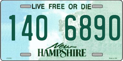 NH license plate 1406890