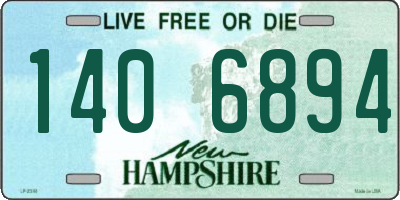 NH license plate 1406894
