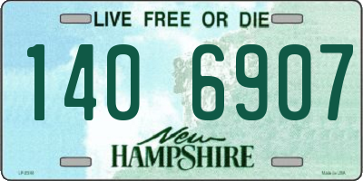 NH license plate 1406907
