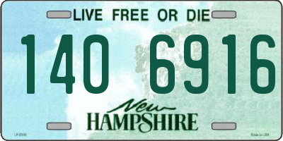 NH license plate 1406916