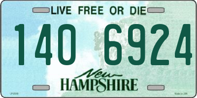 NH license plate 1406924