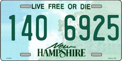 NH license plate 1406925