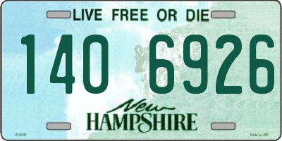 NH license plate 1406926