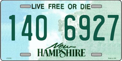 NH license plate 1406927